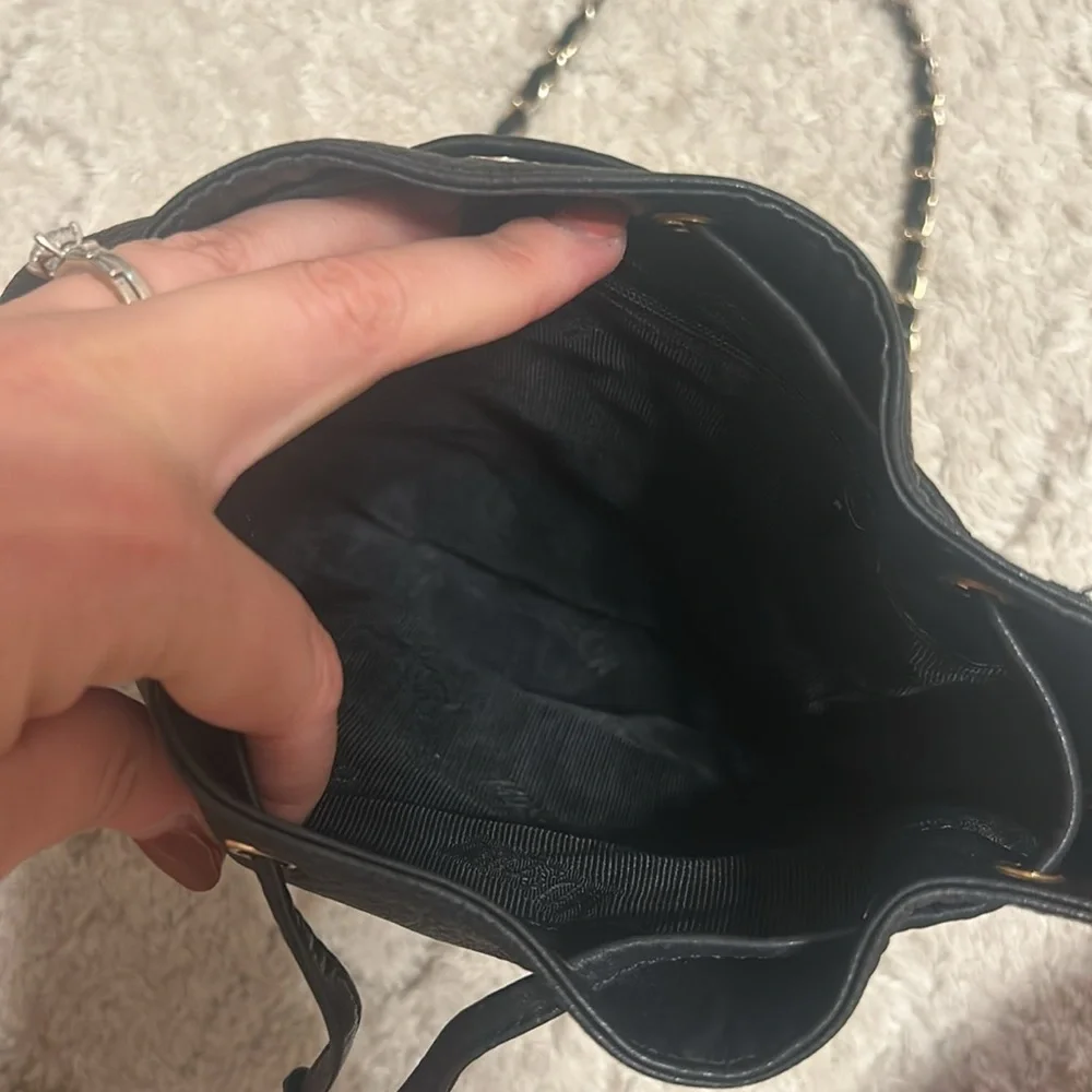 Moschino Black Quilted Leather Shoulder Bag - Picture 3 of 8